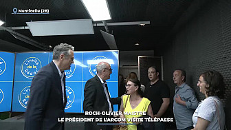 TV Locale Corse - Roch-Olivier Maistre, le président de l'ARCOM visite TéléPaese