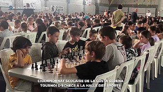 TV Locale Corse - Championnat scolaire de la Costa Serena : Tournoi d'échecs à la halle des sports