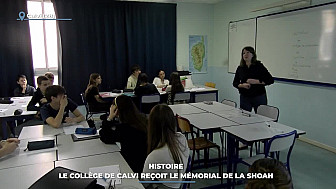 TV Locale Corse - Histoire : le Collège de Calvi reçoit le Mémorial de la Shoah