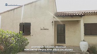 TV Locale Corse - Lieutenant Colonel Neuville : rencontre unique avec deux collégiens