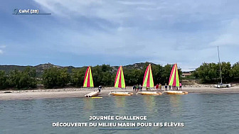 TV Locale Corse -  Journée challenge : découverte du milieu marin pour les élèves