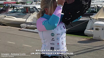 TV Locale Corse - Rallier Calvi en kitesurf - Un défi fou pour la bonne cause