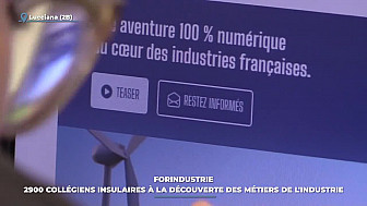 TV Locale Corse - Forindustrie : 2900 collégiens insulaires à la découverte des métiers de l'industrie