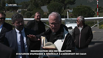 TV Locale Corse - Inauguration des installations d'aviation d'affaires & générale à l'aéroport de Calvi