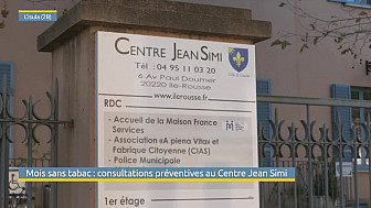 TV Locale Corse - Mois sans tabac : consultations préventives au Centre jean Simi