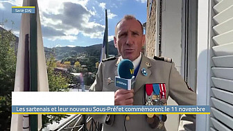 TV Locale Corse - Les sartenais et leur nouveau Sous-Préfet commémorent le 11 novembre