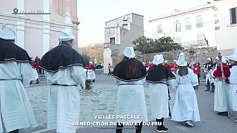 TV Locale Corse - Veillée Pascale : bénédiction de l'eau et du feu