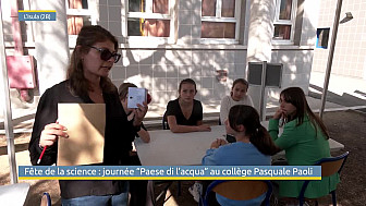 TV Locale Corse - Une fête de la science sur le thème de l'eau au collège Pasquale Paoli