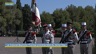 TV Locale Corse - Le Colonel Baptiste Thomas prend la tête du 2ème REP