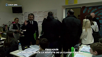 TV Locale TéléPaese Corse - Éducation : le recteur salue la réussite de la classe flexible