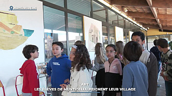 TV Locale Corse - Art : Les élèves de Munticellu peignent leur village