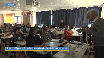 TV Locale Corse - Les collégiens à la découverte de la résistance corse