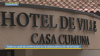 TV Locale Corse - Suite du cycle de conférences sur le statut particulier de la Corse