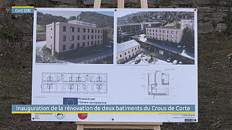 TV Locale Corse - Inauguration de la rénovation de deux bâtiments du Crous de Corse