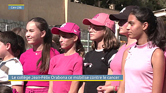 TV Locale Corse - Le collège Jean-Félix Orabona se mobilise contre le cancer