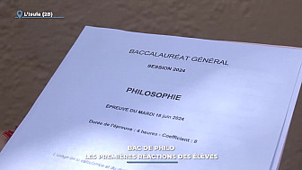 TV Locale Corse - Bac de philo : les premières réactions des élèves