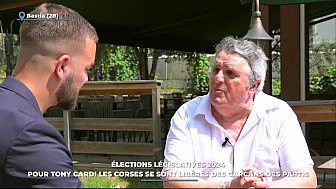 TV Locale Corse - Élections législatives 2024 : Pour Tony Cardi les Corses se sont libérés des carcans des partis