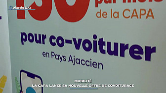 TV Locale Corse - Mobilité : la CAPA lance sa nouvelle offre de covoiturage