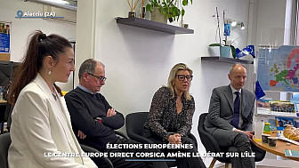 TV Locale Corse - Élections européennes : le centre Europe Direct Corsica amène le débat sur l'île