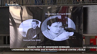 TV Locale Corse - Samuel Paty et Dominique Bernard : l'hommage aux victimes des attentats commis contre l’École