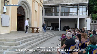 TV Locale Corse - Festival de l'Olmu : représentation de 'Prunu, di u to sangue preziosu'