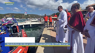 TV Locale Corse - Bénédiction des deux nouveaux patrouilleurs 