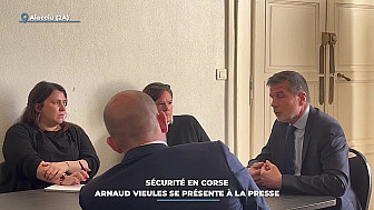 TV Locale Corse - Sécurité en Corse : Arnaud Vieules se présente à la presse