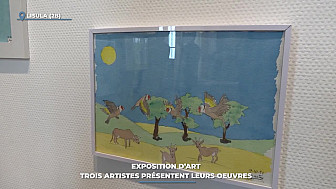TV Locale Corse - Exposition d'art : trois artistes présentent leurs œuvres