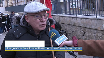 Acteurs-Locaux sur TV Locale Calvi - Les grévistes balanins mobilisés contre la réforme des retraites