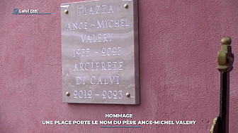 TV Locale Corse - Hommage : une place porte le nom du Père Ange-Michel Valery