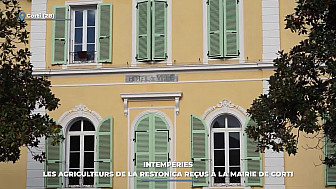 TV Locale Corse - Intempéries : les agriculteurs de la Restonica reçus à la mairie de Corti