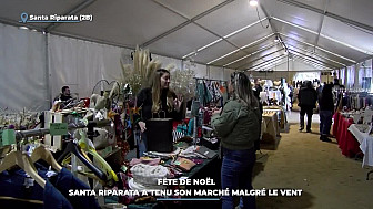 TV Locale Corse - Fête de Noël : Santa Riparata a tenu son marché malgré le vent