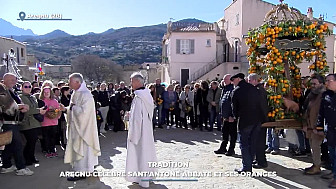 TV Locale Corse TelePaese - Aregnu célèbre Sant'Antone Abbate et ses oranges