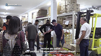 TV Locale Corse - Restos du Cœur : les lycéens de Jean Nicoli s'investissent