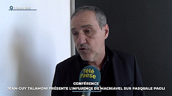 TV Locale Corse - Conférence : Jean-Guy Talamoni présente l'influence de Machiavel sur Pasquale Paoli