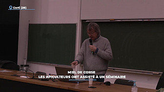 Acteurs-Locaux sur TV Locale Corte - Miel de Corse : les apiculteurs ont assisté à un séminaire