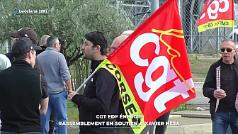 TV Locale Corse - CGT EDF Énergie : Rassemblement en soutien à Xavier Nesa