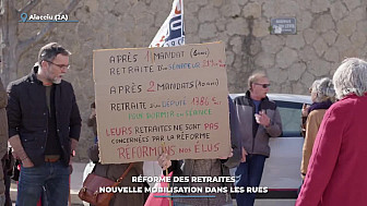 TV Locale Corse - Réforme des retraites : nouvelle mobilisation dans les rues