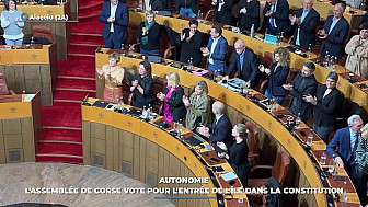 TV Locale Corse - Autonomie : l'Assemblée de Corse vote pour l'entrée de l'île dans la constitution