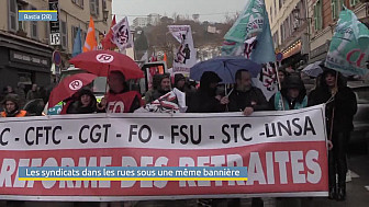 Acteurs-Locaux sur TV Locale Bastia - Les syndicats dans les rues sous une même bannière