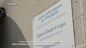 Acteurs Locaux sur TV Locale Ajaccio - École de commerce et management Corsica : Des journées portes ouvertes pour découvrir le campus