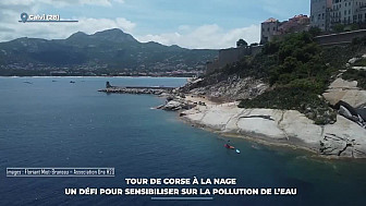 TV Locale Corse - Tour de Corse à la nage : un défi pour sensibiliser sur la pollution de l'eau