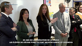 TV Locale Corse - 80 ans de la libération de la Corse : les élèves de l'école Purette font revivre Danielle Casanova