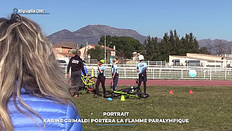 TV Locale Corse - Portrait : Karine Grimaldi portera la flamme paralympique