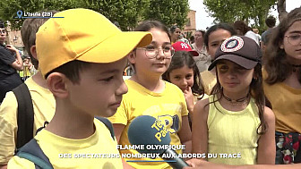 TV Locale Corse - Flamme olympique : des spectateurs nombreux aux abords du tracé
