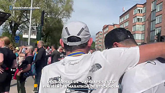 TV Locale Corse - Deux Corses de 'L'attrape rêve' finissent le marathon de Stockholm