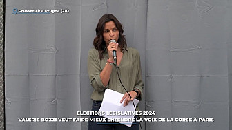 TV Locale Corse - Élections législatives 2024 : Valerie Bozzi veut faire mieux entendre la voix de la Corse à Paris