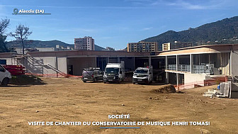 TV Locale Corse - Société : visite de chantier du conservatoire de musique Henri Tomasi