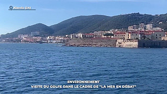 TV Locale Corse - Environnement : visite du golfe dans le cadre de 'La mer en débat'
