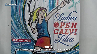 TV Locale Corse - Tennis : présentation du 5ème Ladies Open Calvi - Eaux de Zilia